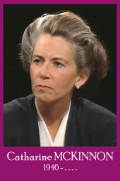 Catharine mackinnon avocate a l origine de la definition du harcelement sexuel dans la loi aux usa et de la reconnaissance du viol comme crime de guerre