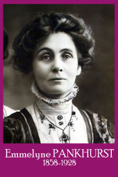 Emmelyne pankhurst femme politique britannique feministe sufragette