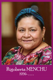 Rigoberta menchu figure indigene guatemalteque luttant pour les droits humains prix nobel de la paix en 1992