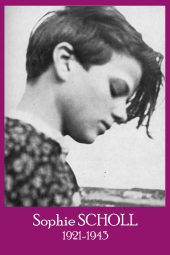 Sophie scholl resistante allemande au nazisme et l un des piliers du reseau la rose blanche guillotinee